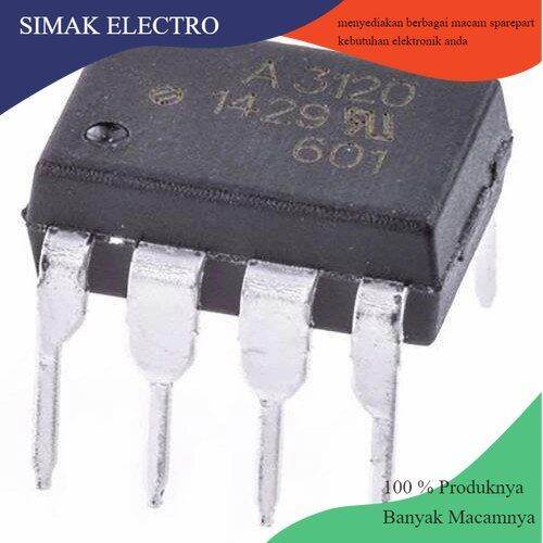 A3120 A 3120 HCPL3120 IC Tancap Optocoupler Gate Driver 2,5A Dip8