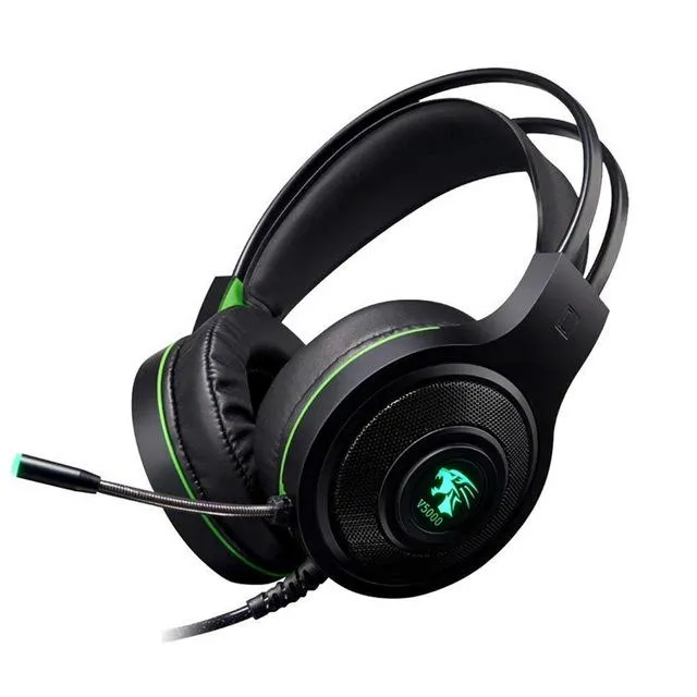 Gaming Headset V5000 7.1 Channel Surround Sound USB LED Light Noise ...