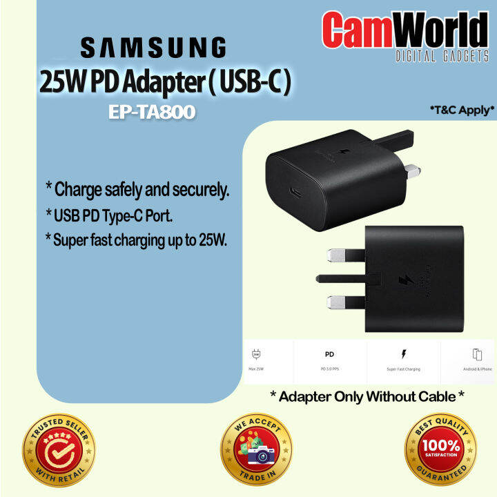 Samsung 25W PD Adapter USB C Without Cable Lazada