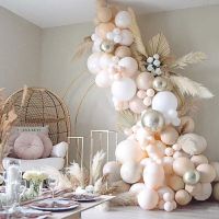 【CC】 Doubled Boho Wedding Garland Arch Kids Birthday Metal Baby Shower Ballons Decoration