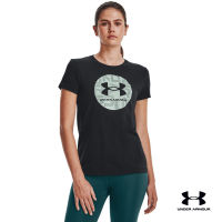 Under Armour UA Womens Circle Wordmark Short Sleeve อันเดอร์ อาร์มเมอร์ เสื้อเทรนนิ่ง สำหรับผู้หญิง