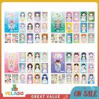 Pelaso 4ชิ้นทำเป็นหนังสือ Stiker Wajah DIY ทำให้สาวๆสติ๊กเกอร์สำหรับเด็กของคุณเอง