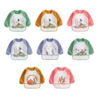 Cute Animals Waterproof Long Sleeve Baby Bibs Elaborate Manufacture Prolonged Durable Feeding Burp Painting Apron Smock Aprons