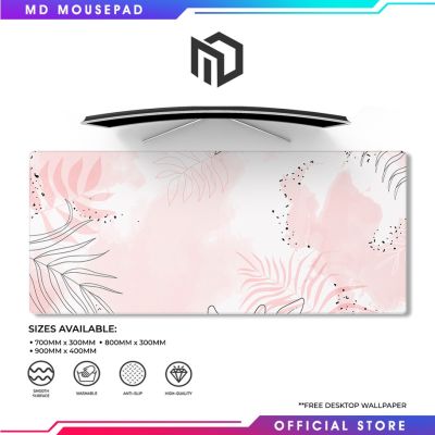 ▣◑MD Mousepad | Spring Pink | Extended Mousepad | Large Gaming Mousepad Long Mouse pad Deskmat Desma
