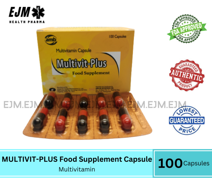Multivit Plus Food Supplement Multivitamins capsule - 100 capsules ...