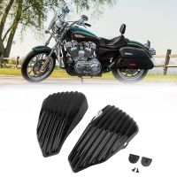 Black Motorcycle Left&amp;Right Side Oil Tank Battery Cover Fai Guard For Harley Sportster XL1200 XL883 2014 15 16 17 18 19 20