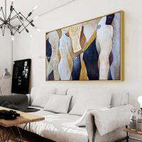 Arthyx ขนาดใหญ่รูปนามธรรมภาพวาดสีน้ำมันบนผ้าใบ Modern Wall Art รูปภาพสำหรับ Home Office Decor