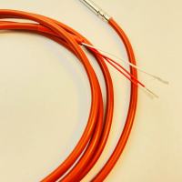 1.5 meters 3 Wires PT500 Temperature Sensor with Silicone Gel Coated 1.5M Wire Probe 45mm*5mm Length*Dia. 0-120Celsius