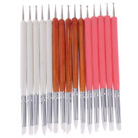 Livino Jettingbuy HONG 5pcs/Set soft pottery clay tool silicone+stainlestwo head sculpting art tool