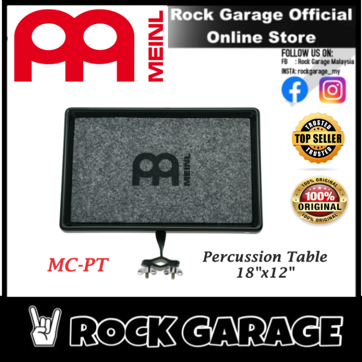 Meinl Percussion MCPT Percussion Table, 18"x12", Grey Lazada
