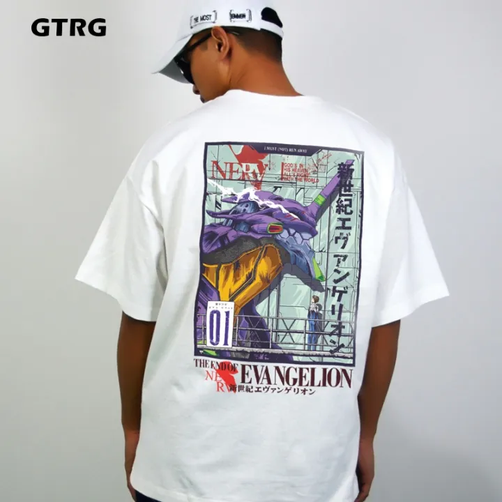 Style3 T-Shirt Donna Evangelion EVA-01 Psycho: Anime Giapponese, Girocollo, 100% Cotone