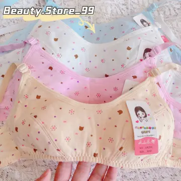 6 pcs kids stretchable cotton baby bra underwear for 9-12 years