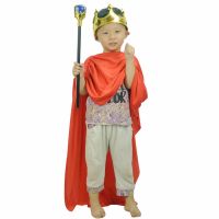 [Free ship] masquerade party stage performance costume red king warrior cape crown scepter