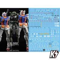 Waterdecal CG HG GTO Green Zaku&amp;RX78-2 #ดีคอลน้ำสำหรับติดกันพลา กันดั้ม Gundam พลาสติกโมเดลต่างๆ