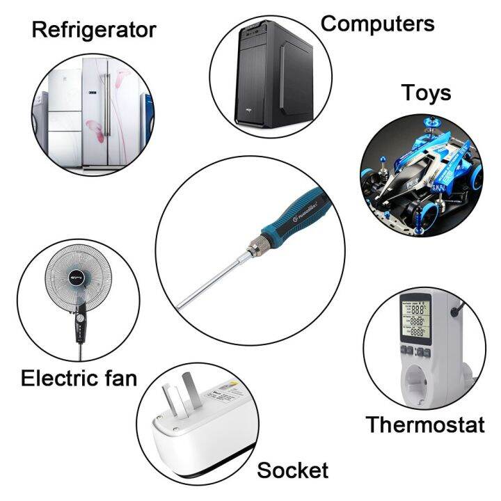 hot-k-ชุดไขควงแม่นยำบิต9-in-1แม่เหล็กไขควงอุปกรณ์ทำมือสำหรับเครื่องใช้ภายในบ้านชุดไขควงเช็คไฟช่องอเนกประสงค์