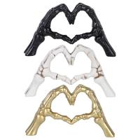 Heart Shaped Hand Statue Resin Love Finger Figurines For Halloween Decoration Desktop Ornaments For Bedroom Living Room Entrance Apartment upgrade