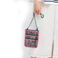 Light luxury fashion multilayer inclined bag European and American wind leisure phone bag lady bag cloth 3960