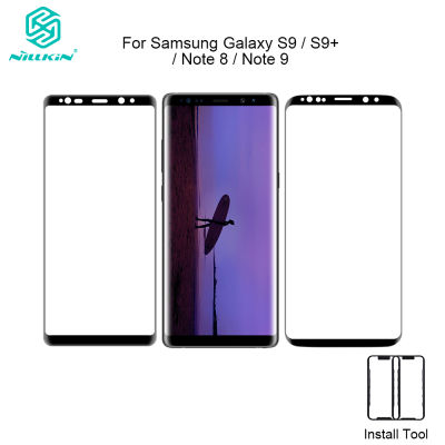 Nillkin For Samsung Galaxy S9 S9+ Note 8 Note 9 Screen Protector Tempered Glass Fully Cover DS+MAX 9D Round Edge Film