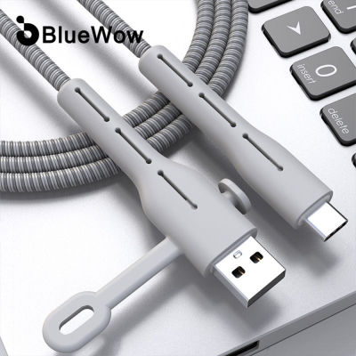 BlueWow CP07ม้วนเก็บสายคลิปสำหรับหัวเว่ย Xiaomi iPhone สายเคเบิลข้อมูลผู้ถือผูกป้องกันข้อมูล USB วันที่สายการจัดการสายเคเบิ้ลออแกไน