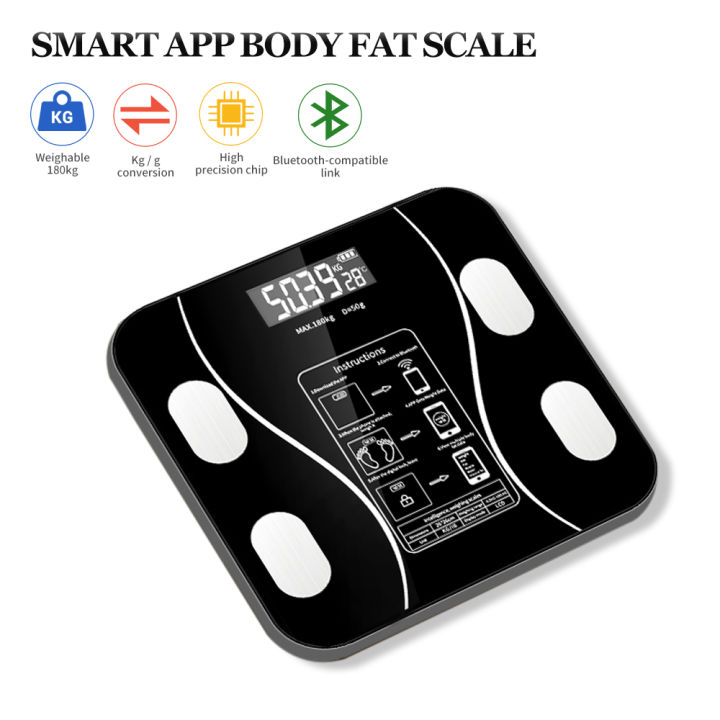 digital-bathroom-scale-balance-weighing-blue-tooth-compatible-smart-wireless-body-fat-bmi-scale-auto-yser-body-weight-health