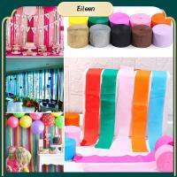 EILEEN 1 Roll DIY อุปกรณ์ปาร์ตี้ สายรุ้ง Garland การถ่ายภาพฉากหลัง ตกแต่งงานแต่งงาน Crepe Paper Streamers กระดาษ DIY