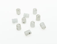 KAISH 10Pcs กีตาร์โปร่งใส Scalloped Edge Davies 1900H สไตล์ AMP Knob Effect Pedal Knobs