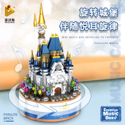 Panlos 656007 Hộp Nhạc Công Chúa Dream Castle Cho Bé Gái Lắp Ráp Hạt Nhỏ