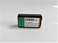 Large-capacity 2000mAh 9V rechargeable battery 9 volt Ni-MH battery for Microphone