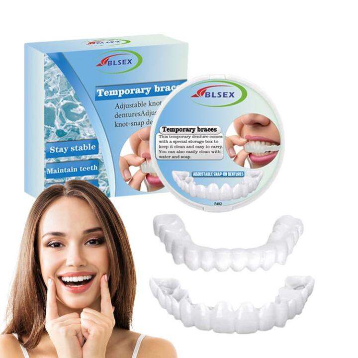 Fake Teeth Veneers Detachable and Reusable Veneers Teeth Snap On Smile