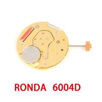 ส่วนลดวันหยุดนาฬิกาเครื่องประดับ Swiss RONDA 6004D การเคลื่อนไหวควอตซ์ที่6004การเคลื่อนไหวสองเข็มและครึ่ง