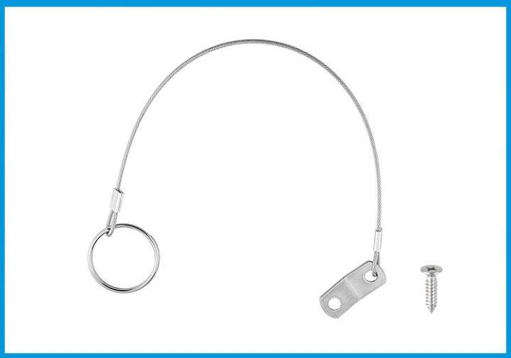 stainless-steel-316-lanyard-cable-safety-tether-wire-for-loss-prevention-1-loop-with-quick-release-ring-amp-rubber-coating-cable-management