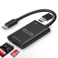 Mosible USB C เครื่องอ่านการ์ดหน่วยความจำเป็น TF SD OTG Readers Type C การเชื่อมต่ออะแดปเตอร์การ์ดหน่วยความจำอัจฉริยะสำหรับ Macbook Pro/air iPad Pro