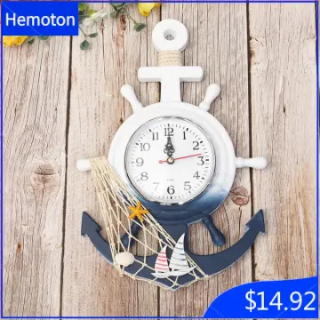 Wall Hanging Ship Wheel Clock - Best Price in Singapore - Feb 2024