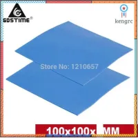 100 x 100 x( 0.5/1/1.5mm) gdstime Blue Silicone Thermal Pad For Heatsink Cooling Conductive GPU CPU flashsale ลดกระหน่ำ