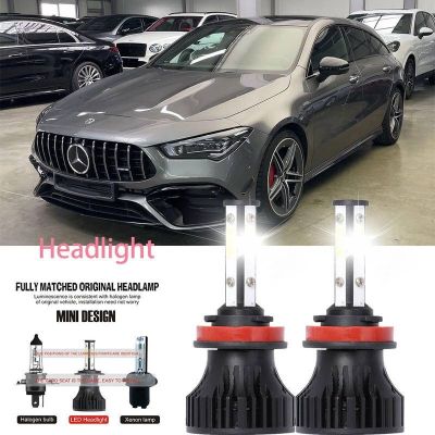 หลอดไฟหน้ารถยนต์ LED LAI 40w 6000k สีขาว สําหรับ Mercedes-Benz CLA(X118) 2019-2023 รับประกัน 10 เดือน