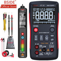 BSIDE ZT-X True RMS Digital Multimeter 3-Line Triple Display 9999 Counts ACDC Voltage Temperature Capacitance Tester DMM ZT301