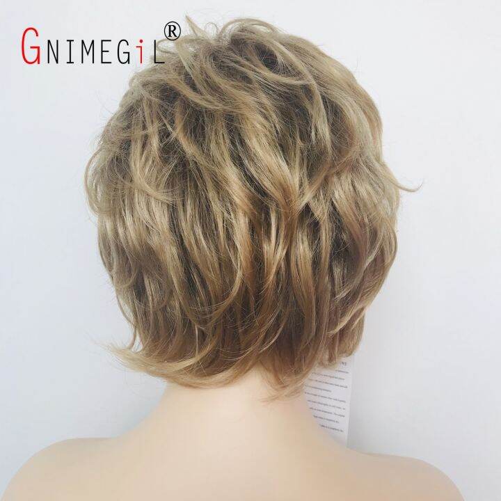 gnimegil-curly-wigs-for-women-short-synthetic-hair-blonde-lady-wig-with-bangs-natural-looking-girl-hair-costume-party-family-wig