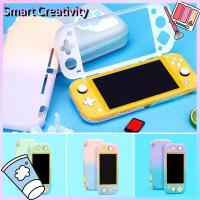 EYJNWV SHOP แป้นเกมไล่ระดับสี TPU สำหรับนินเท็นโด Switch Lite ที่ครอบคอนโซลเกมสำหรับเคสป้องกันโฮสต์ NS