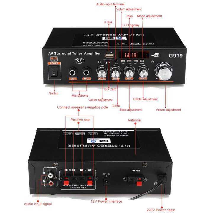 12v-dc-220v-800w-เครื่องขยายเสียงมินิบลูทู-bluetooth-ใช้งานร่วมกับสเตอริโอ-mini-amplificador-เครื่องขยายเสียง-fm-sd-hifi-2ch-amp-เครื่องเล่นเพลงสำหรับรถ