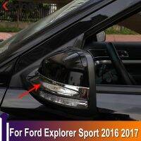 สติกเกอร์ติดรถยนต์,สำหรับ Ford Explorer Sport 2016 2017 ABS กรอบกระจกมองหลังประตูด้านข้างโครเมี่ยมสติกเกอร์ติดรถยนต์อุปกรณ์เสริมฝาครอบ