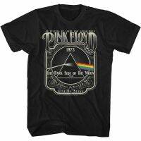 2023 NEWPink Floyd 1973 Tour Black Classic Tshirt เสื้อยืดคอนเสิร์ต