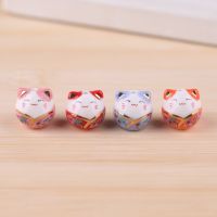 6pcs Ceramic Creative Lucky Cat Birthday Gift Cute Decoration Office Decoration