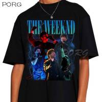 ราคาถูกWeeknd หลังชั่วโมงเสื้อ Vintage Retro 90S Mens เสื้อยืด Hip Hop Rapper Oversized T เสื้อผู้ชาย Camisetas Para hombreS-5XL