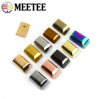 【CC】✽❀□  10/30Pcs Meetee Metal Pull Tail Lock Clip Rope Cord Stop Plug Screw Leather Hardware Accessories