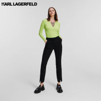 Karl Lagerfeld - KARL LOGO PUNTO TROUSERS 235W1000 กางเกงขายาว