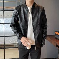 、’】【= Men PU Leather Jacket Motorcycle Mens Jackets Black Outwear New Male Autumn Casual Motorcycle PU Jacket Biker Leather Coats