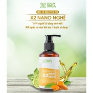 Dung dịch vệ sinh phụ nữ Giảm Ngứa Gel X2 Nano Nghệ Cỏ Cây Hoa Lá 150 ml