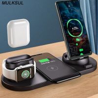 ZZOOI 2023 Wireless Charger for iPhone 14 13 12 Fast Charger for iphone Fast Charging Pad Huawei Charging Dock Station 6 in 1