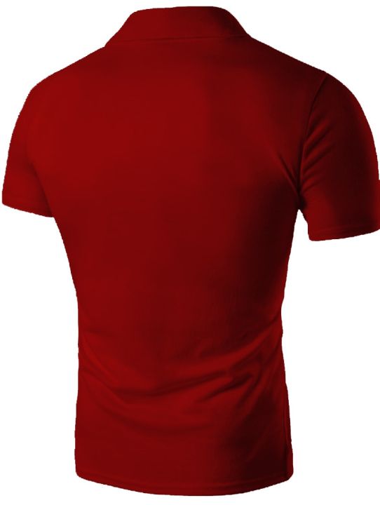 เสื้อโปโลสำหรับผู้ชายชุดทางการเดรสคอปกแขนสั้นผู้ชายสำหรับฤดูร้อนพิมพ์เสื้อโปโล-comfort-บาง
