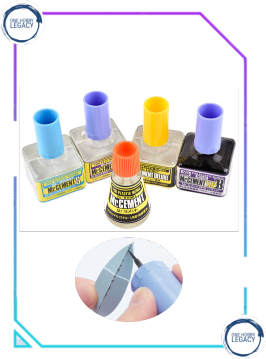 Mr. Hobby Cement Deluxe Cement S Cement SP Cement SPB Black Paint 40ml